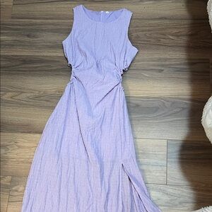 Elegant Lavender Sleeveless Dress